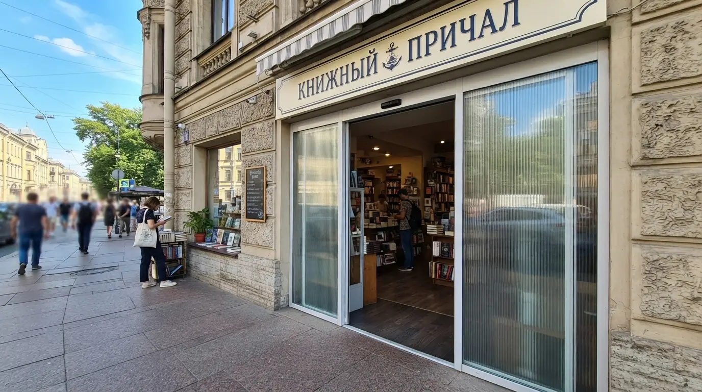 Автоматические раздвижные двери — готовая конструкция, вид 3