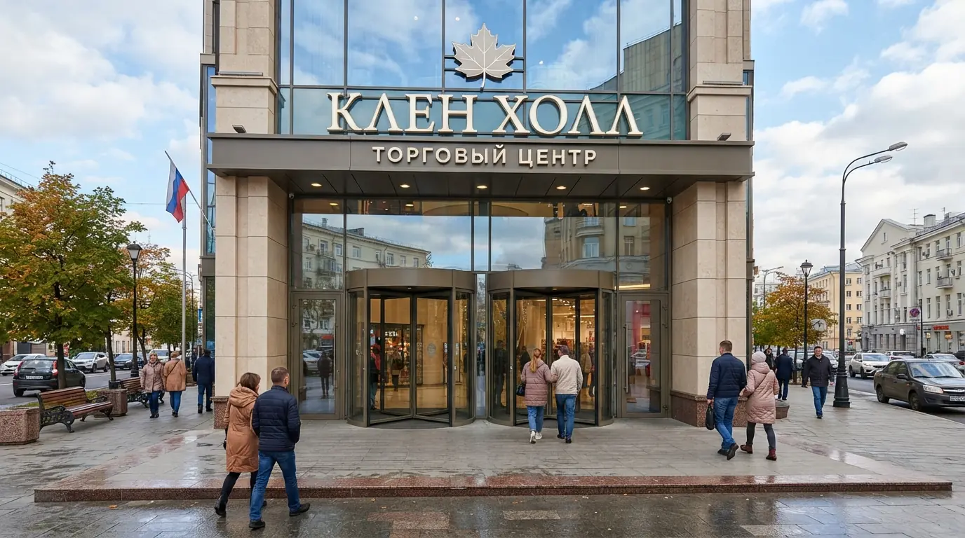 Карусельные двери в интерьере — пример 4