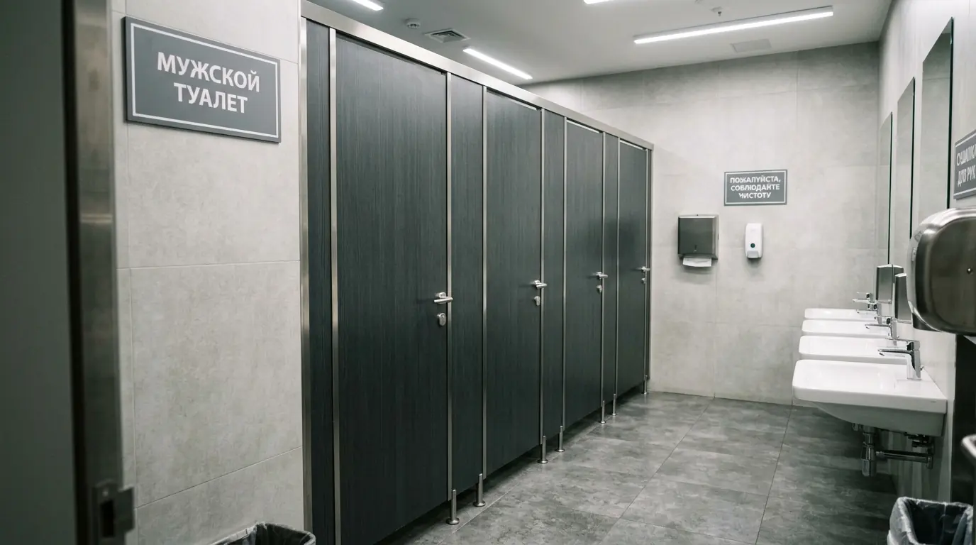 Сантехнические или душевые перегородки: в чём разница — готовая конструкция, вид 11